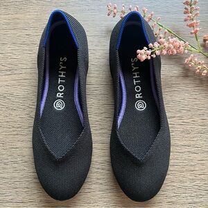 Rothy’s The Round Toe Black Ballet Flats 8